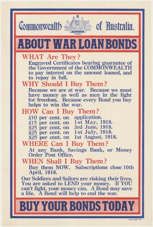 About war loan bonds