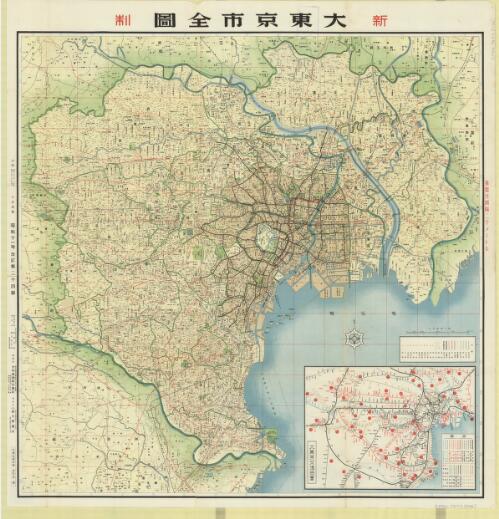 Dai Tōkyō-shi zenzu [cartographic material] : shinsei