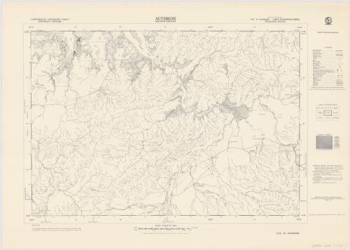 Auvergne, Northern Territory [cartographic material] : Commonwealth topographic survey / produced by Division of National Mapping, Department of National Development
