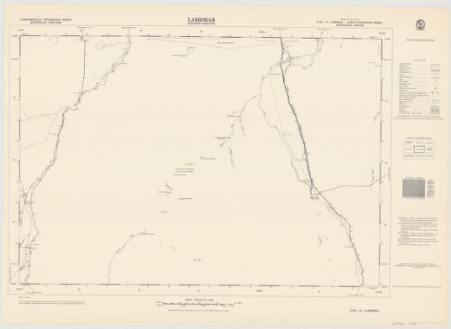 Larrimah, Northern Territory [cartographic material] : Commonwealth topographic survey / produced by Division of National Mapping, Department of National Development