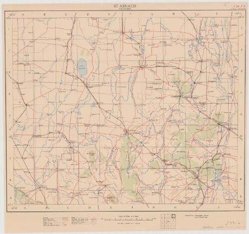 St. Arnaud, Victoria [cartographic material] / prepared by Cartographic Section Aust Survey Corps