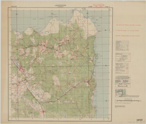 Launceston, Tasmania [cartographic material] / reproduced by L.H.Q. (Aust.) Cartographic Company