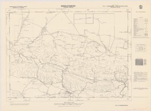 Hermannsburg, Northern Territory [cartographic material] : Commonwealth topographic survey / produced by Division of National Mapping, Department of National Development, Canberra, A.C.T