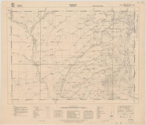 Urandangi, Queensland [cartographic material] / produced by National Mapping Section, Department of the Interior from astronomical fixations and air photographs, 1951