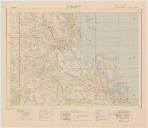 Rockhampton, Queensland [cartographic material] / drawn and reproduced by L.H.Q. (Aust.) Cartographic Company. 1943
