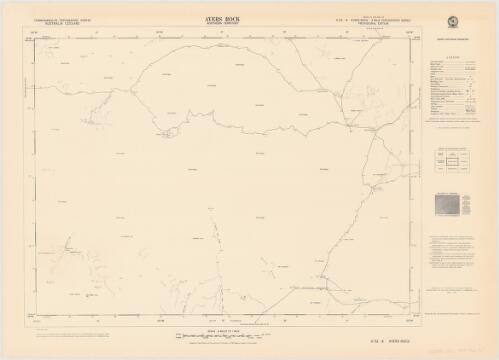 Ayers Rock, Northern Territory [cartographic material] : Commonwealth Topographic Survey / produced by Division of National Mapping, Department of National Development, Canberra, A.C.T