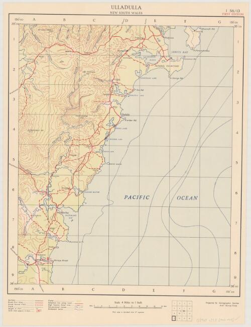 Ulladulla, New South Wales [cartographic material] / prepared by Cartographic Section Aust Survey Corps