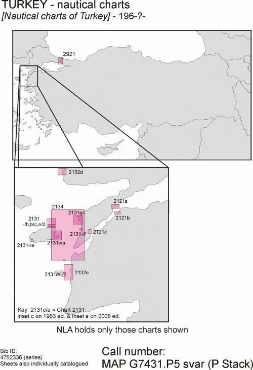 [Nautical charts of Turkey] [cartographic material]