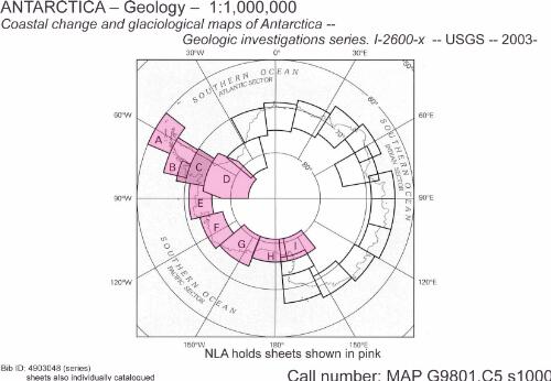 Geologic investigations series. [Map I-2600, Coastal change and glaciological maps of Antarctica] [cartographic material]