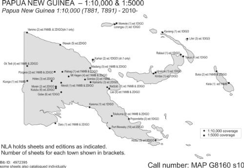 Papua New Guinea 1:10,000 [cartographic material] / produced with the assistance of the Government of Australia