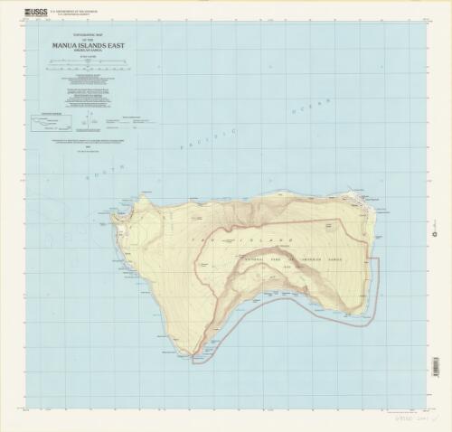 Topographic map of the Manua Islands east, American Samoa, 2001[cartographic material] / produced by the United States Geological Survey