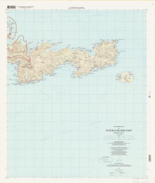 Topographic map of the Tutuila Island east, American Samoa, 2001[cartographic material] / produced by the United States Geological Survey