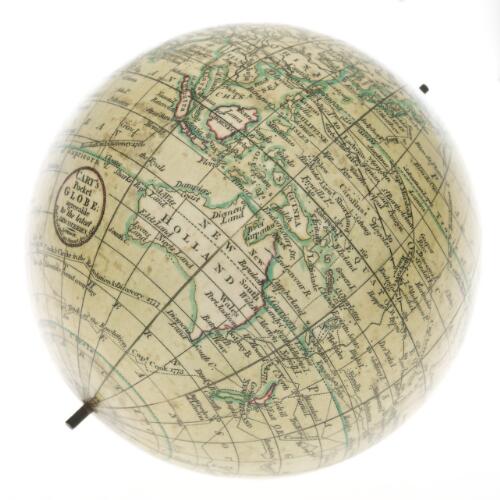 Cary's pocket globe agreeable to the latest discoveries [cartographic material]