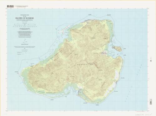 Topographic map of the island of Kosrae, Federated States of Micronesia, state of Kosrae, 2001 / produced by the United States Geological Survey in cooperation with the National Geospatial-Intelligence Agency