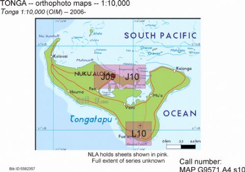Tonga 1:10,000 [cartographic material] / prepared and published by the Joint Geospatial Support Facility