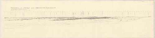 Panorama of Gaza from Queen's Hill. R.16.a 1.2. 5.5. [cartographic material] / reproduced by the Survey of Egypt, 1917