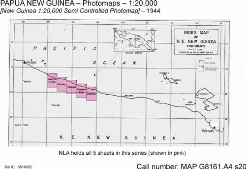 [New Guinea 1:20,000 semi controlled photomap] [cartographic material] / prepared under the direction of the Army Engineer, Sixth U.S. Army by 650th Engineering Top