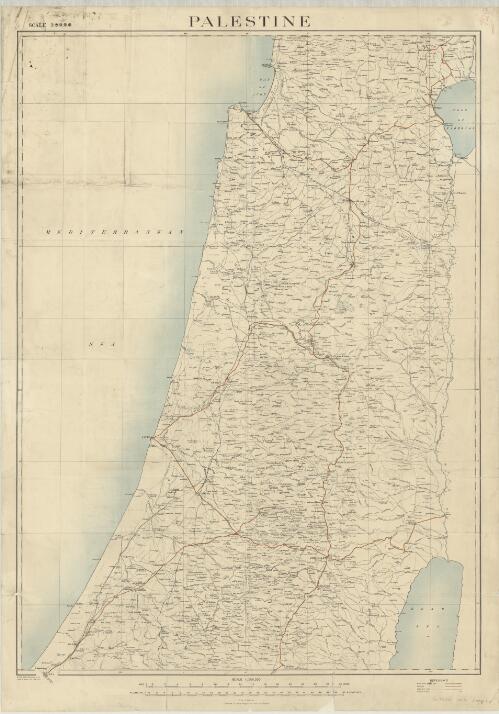 Palestine [cartographic material] / reproduced by the Survey of Egypt, Jan. 1918 (221)