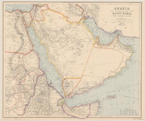 Arabia and the valley of the Nile [cartographic material] : including Egypt, Nubia and the eastern Sudan