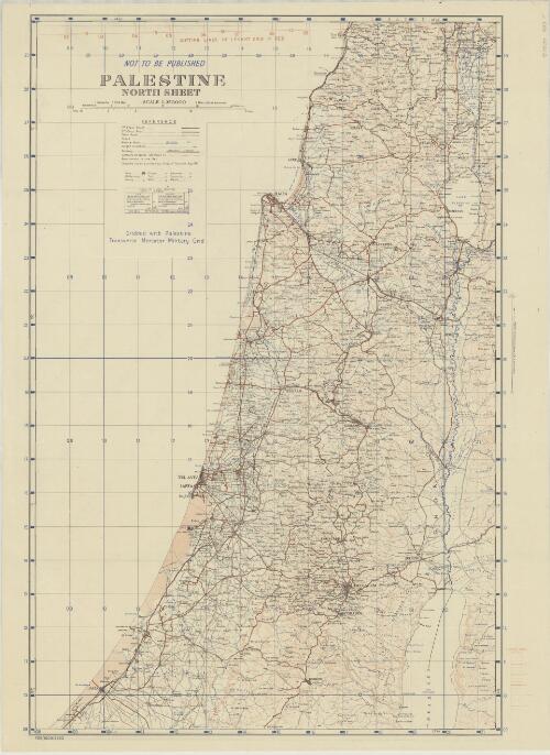 Palestine [cartographic material] : north sheet / compiled, drawn & printed by Survey of Palestine, Aug. 1943