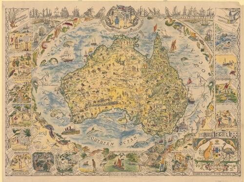 Australia [cartographic material] / designed by Margaret Whiting Spilhaus