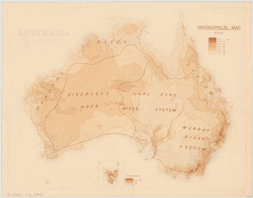 Australia orographical map [cartographic material] / compiled and drawn by Property & Survey Branch, Dept. of the Interior, Canberra