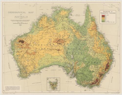 Orographical map of Australia [cartographic material]
