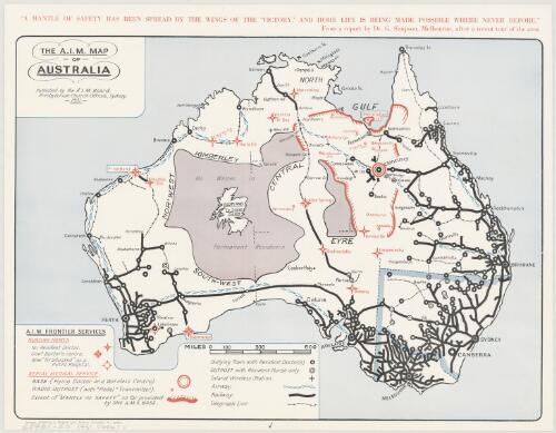 The A.I.M. map of Australia [cartographic material] / Australian Inland Mission