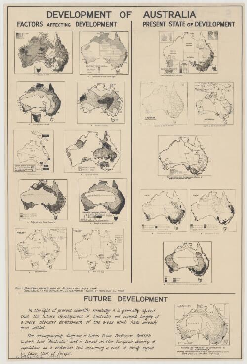 Development of Australia [cartographic material]