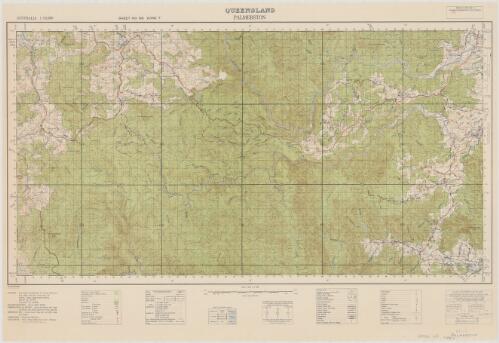 Palmerston, Queensland [cartographic material] / compilation and detail, from air photos by 5 Aust. Fd. Svy. Coy (AIF), Aust. Svy. Corps, Aug. 43 ; reproduction, 6 Aust. Army Topo. Svy. Coy (AIF), Aust. Svy. Corps