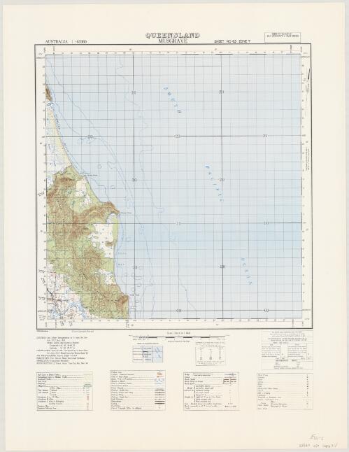 Musgrave, Queensland [cartographic material] / compilation and detail, surveyed by 5 Aust. Field Svy. Coy A.I.F., detail from air photos Sept. 43 ; reproduction, 2/1 Aust. Army Topo. Svy. Coy. Nov. 43