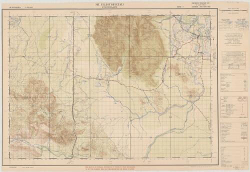 Mt. Elliot (special), Queensland [cartographic material] / compiled from plane table survey by 2/1 Field Survey Company R.A.E. and 1 Field Survey Company R.A.E. July 1942 ; reproduced by 2/1 Aust. Fld. Svy. Coy. R.A.E., July 42