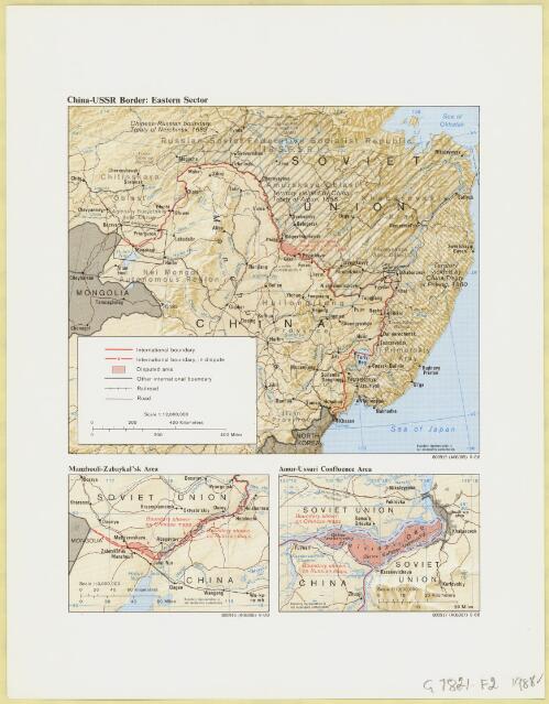 China-USSR border : eastern sector