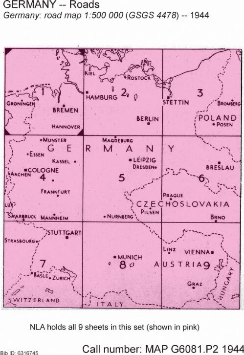 Germany : road map 1:500,000 / War Office, Geographical Section, General Staff