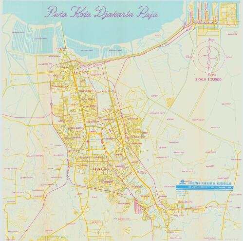 Peta kota Djakarta Raja