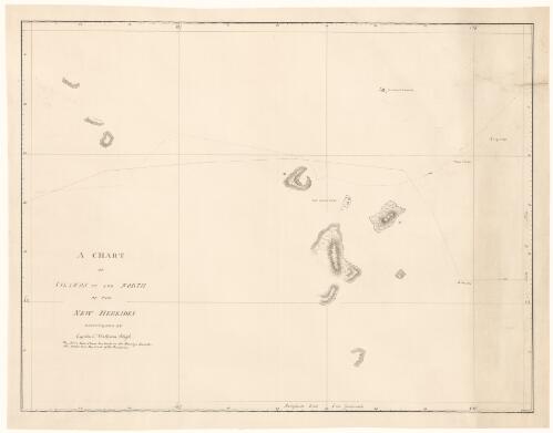 A chart of islands to the north of the New Hebrides discovered by Captain William Bligh [cartographic material]