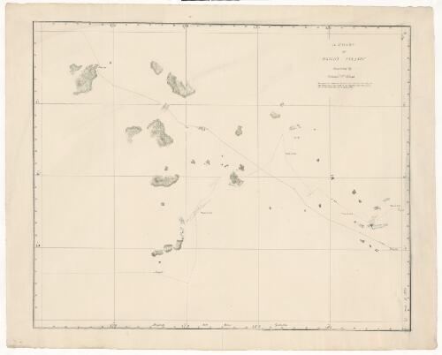 A chart of Bligh's islands discovered by Captain Wm. Bligh [cartographic material]