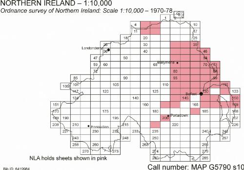 Ordnance Survey of Northern Ireland : scale 1:10,000