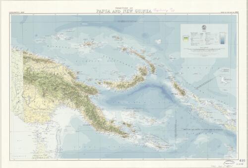 Territory of Papua and New Guinea [cartographic material] : geographic map / produced by the Division of National Mapping, Department of National Development