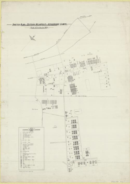 Sketch plan of Zeitoun, Heliopolis & Aerodrome Camps / [Survey of Egypt]