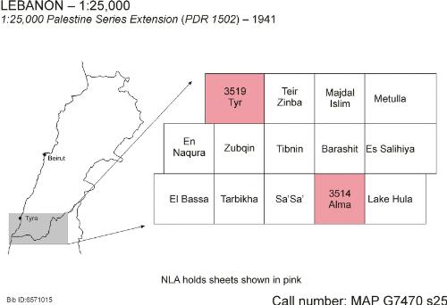 1:25,000 Palestine series extension / surveyed & reproduced by 2/1 Australian Field Survey Company