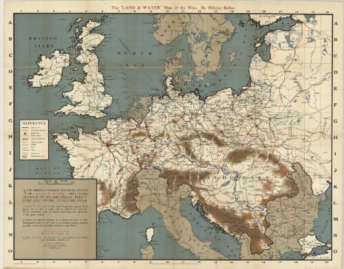 The "Land & Water" map of the war / by Hilaire Belloc