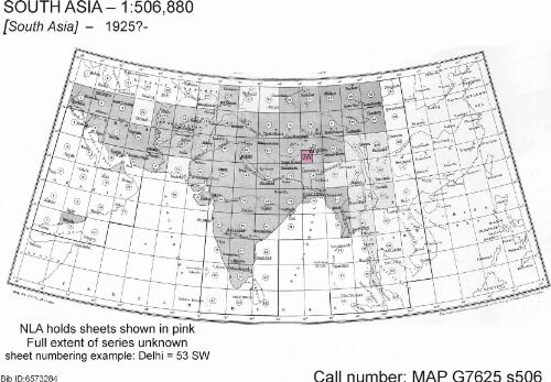 [South Asia 1:506,880] / compiled Survey of India