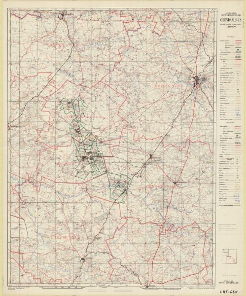 Special sheet : O.F.S. goldfields : Odendaalsrus, South Africa = Suid-Afrika / compiled and drawn by the Trigonometrical Survey Office, 1947