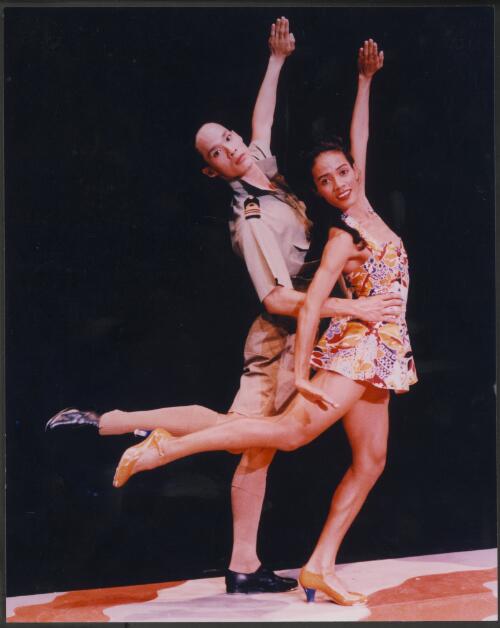 Dance North performance of Women's War Too, choreographed by Cheryl Stock, performed by Bradford Leeon and Bernadette Walong, 1992 [picture] / Ned Kelly