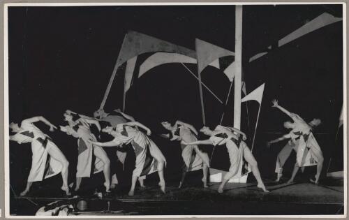 Portrait of unidentified dancers in Errand into the maze, 1954 [picture] / David Muir
