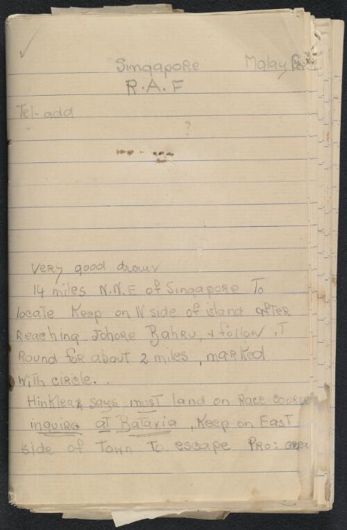 Notebook of Maude Bonney, approximately 1933