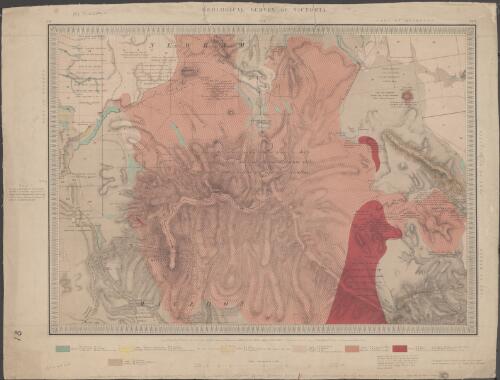 Geological Survey of Victoria. No. 6 : N.W., Part of Rochford [cartographic material] / surveyed ... under the direction of Alfred R.C. Selwyn, Govt. Geologist ; C.D.H. Aplin, Assistant ; J.L. Ross, engraver ; hills by R. Shepherd ; J. Wilkinson, draughtsman ; Joseph Pittman, colorist