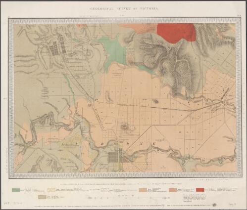 Geological Survey of Victoria. No. 6 : S.W., Part of Macedon [cartographic material] / surveyed ... under the direction of Alfred R.C. Selwyn, Govt. Geologist ; C.D.H. Aplin, Assistant ; J.L. Ross and J.D. Brown, engravers ; hills lithographed by Richd. Shepherd ; J. Wilkinson, draughtsman