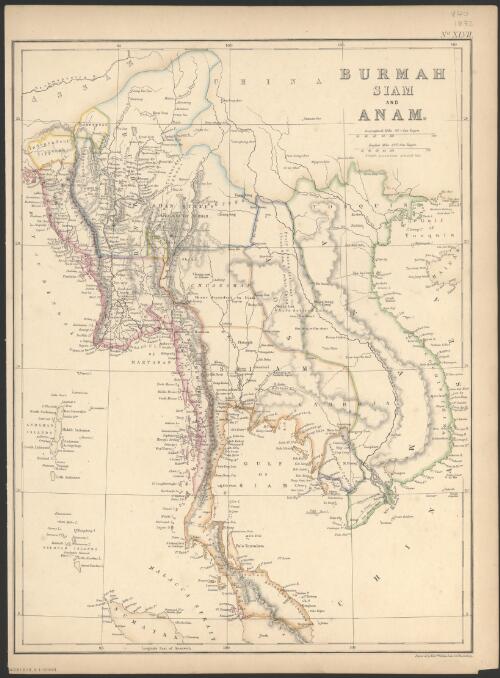Burmah, Siam and Anam [cartographic material] / Engraved by Edwd. Weller, Duke Strt. Bloomsbury